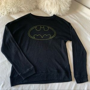 Batman Black Logo Long Sleeved Sweater